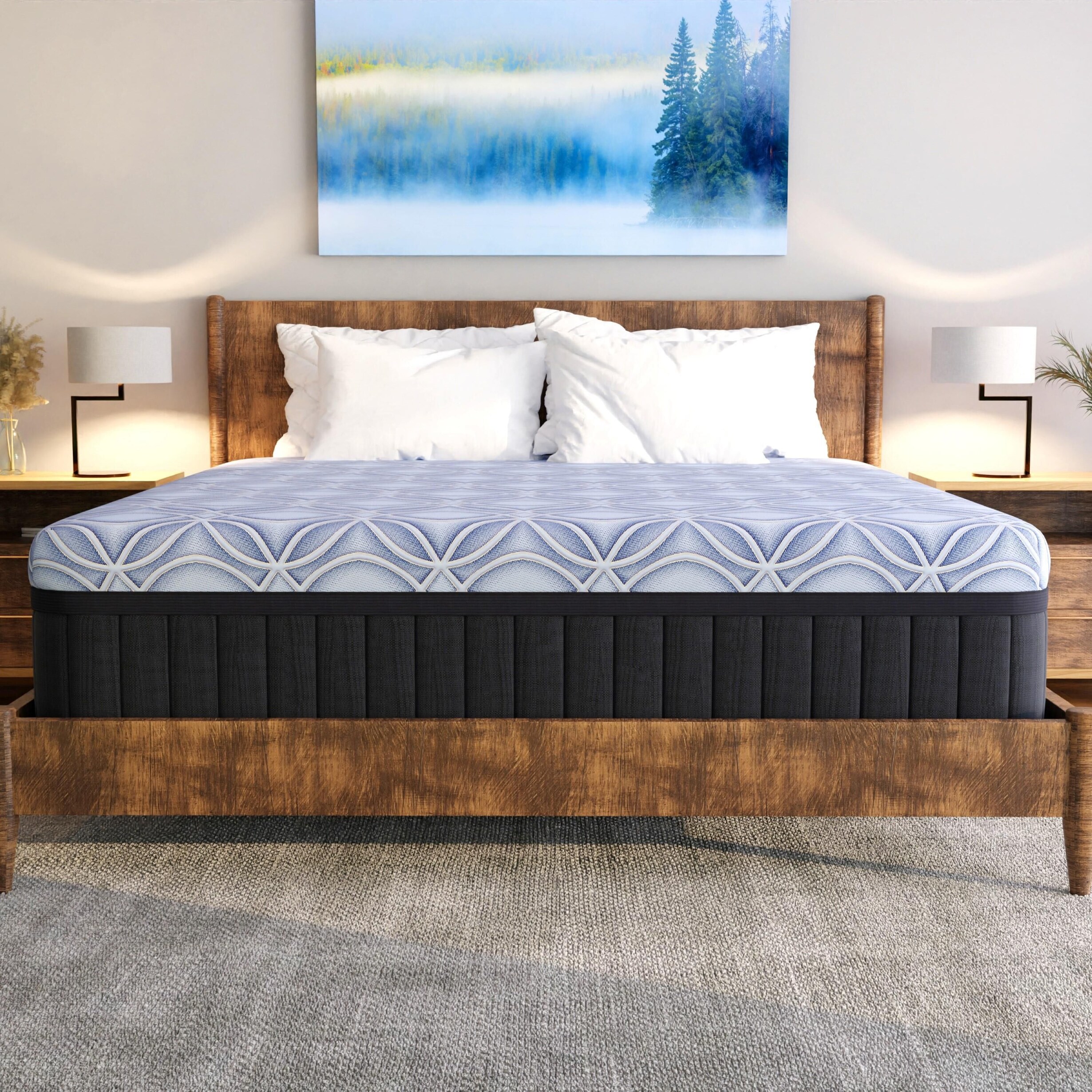 Queen hybrid plush mattress hotsell