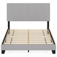 HOMLUX Lucy Queen Platform Bed Frame in Glacier, , large
