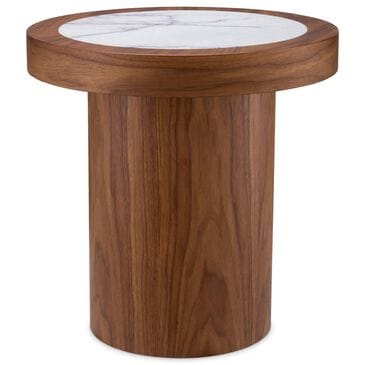 Eichholtz Presedio Side Table in Walnut and Bianco Lilac, , large
