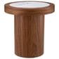 Eichholtz Presedio Side Table in Walnut and Bianco Lilac, , large