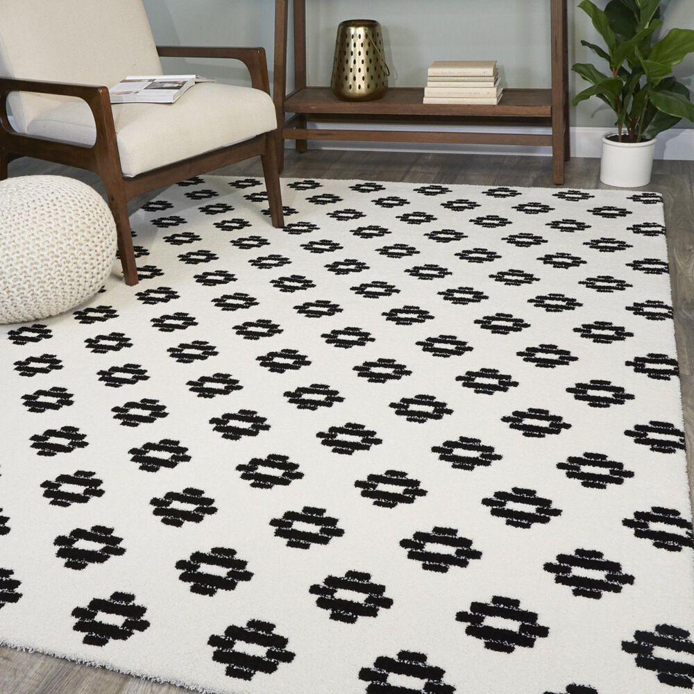 Balta Rugs Conway 5'3" x 7' Black Area Rug NFM