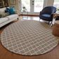Dalyn Rug Company York 6" Round Taupe Indoor/Outdoor Area Rug, , large
