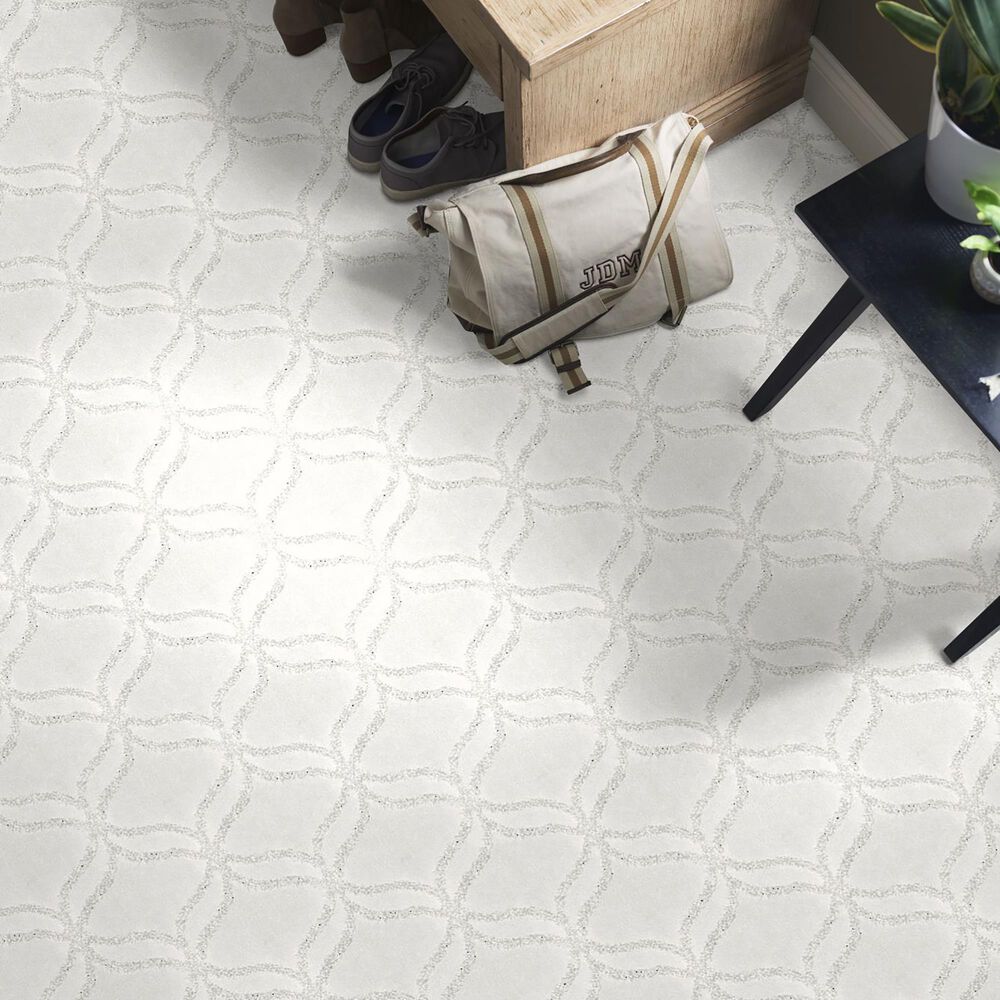 Shaw NFA Green Creek Carpet in Snowfall, , large