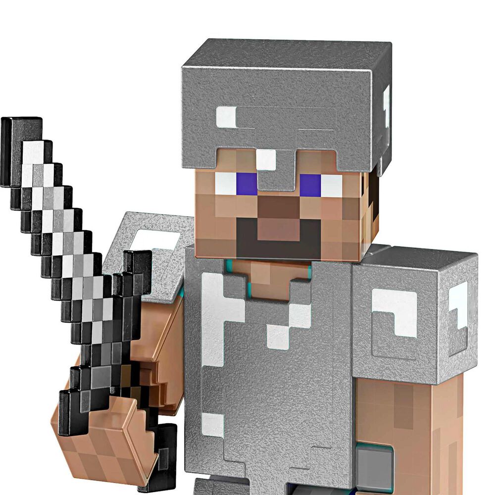 Mattel Minecraft Diamond Level Steve Action Figure, , large