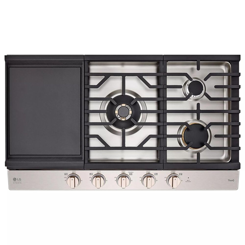 LG Studio 36&quot; UltraHeat Gas Cooktop with EasyClean in Stainless Steel, , large
