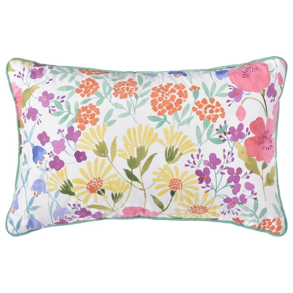 J. Queen New York Jules 12&quot; x 20&quot; Lumbar Pillow in Turquoise, , large