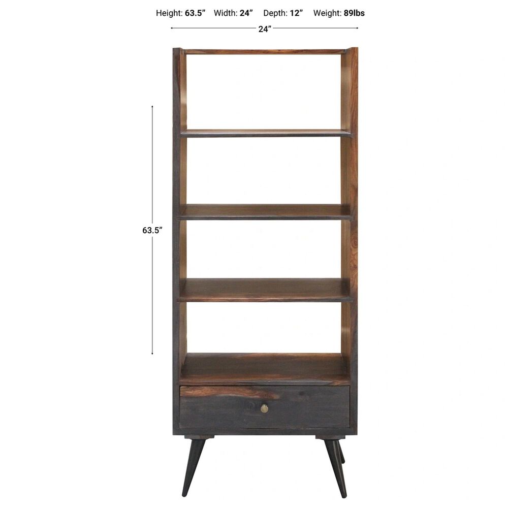 Jaipur Home Kendale 4-Shelf Bookcase in Brown and Gray, , large
