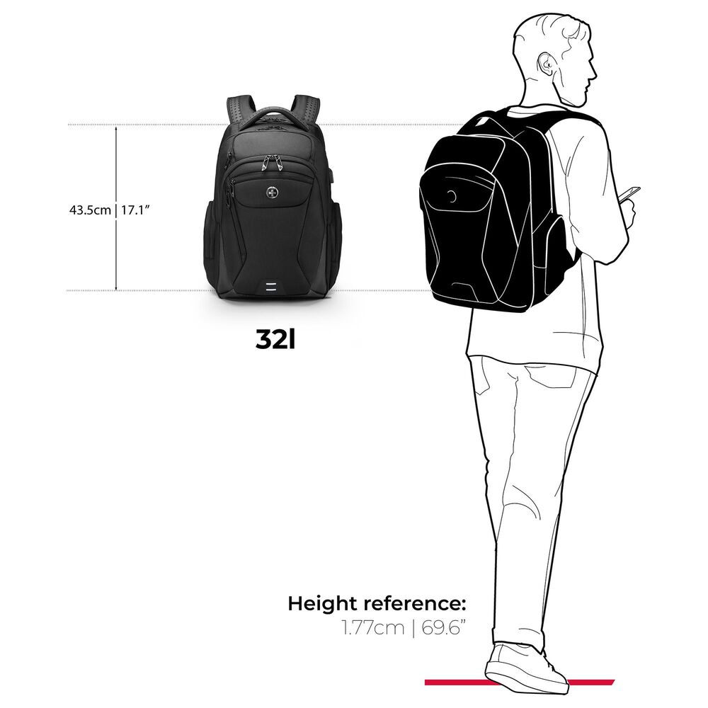 Swissdigital Terabyte NG Backpack in Black, , large