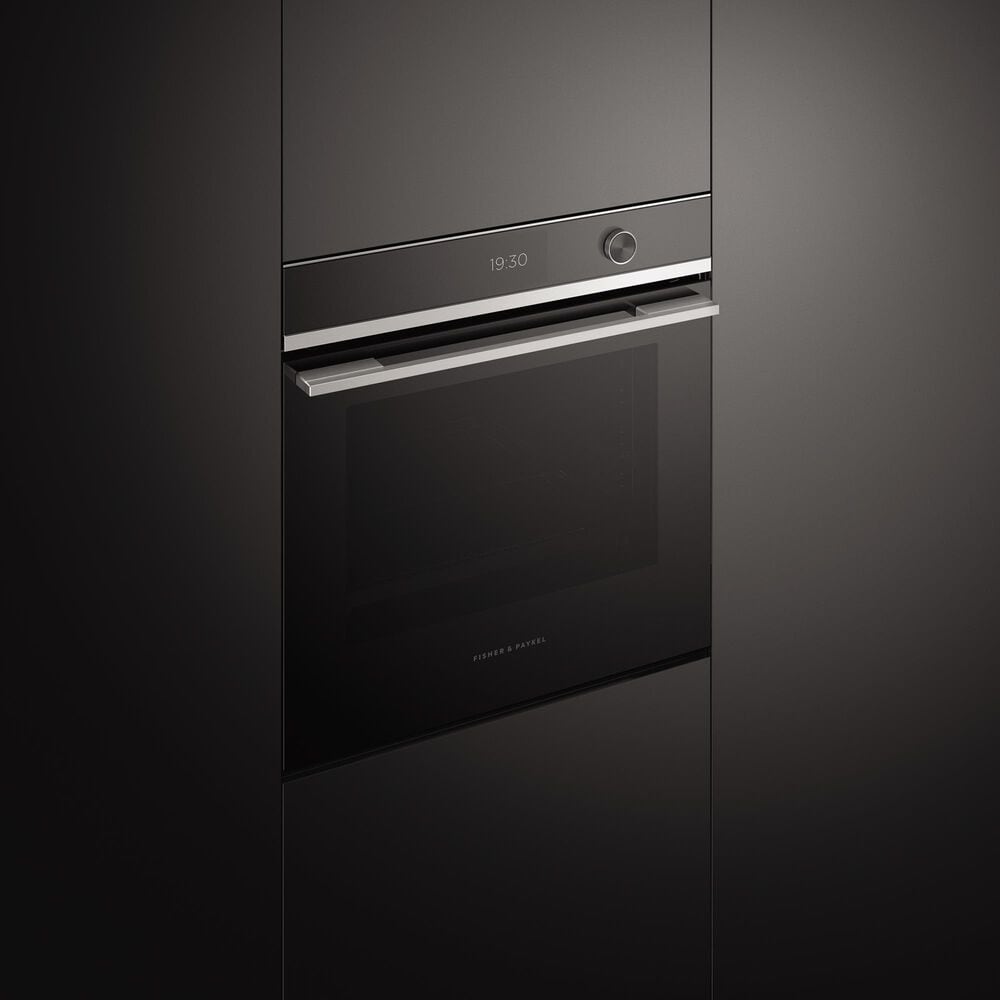 Fisher &amp; Paykel Series 9 24&quot; Contemporary Single Electric Wall Oven with 16 Functions in Stainless Steel and Black, , large