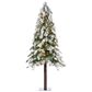 The Gerson Company 5" Snowy Downswept Alpine Tree in Green, , large