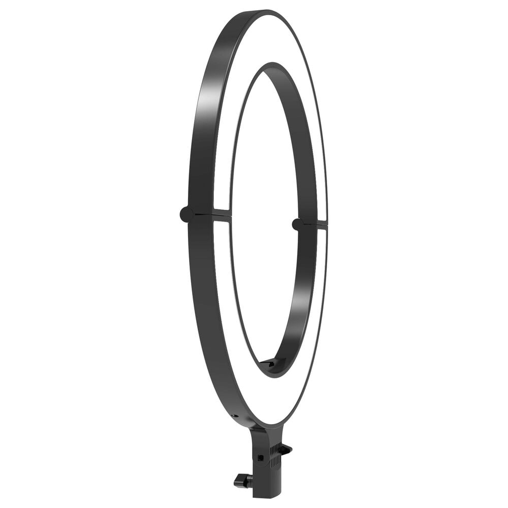 Camera Accessories 18" Foldable Ring Light with Adjustable Stand and Remote Control in Black, , large