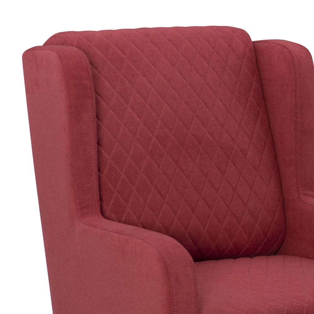 Linon Home Decor Jerika Accent Chair in Rust, , large