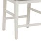 Linon Home Decor Regina Counter Stool with Light Grey Cushion in White (Set of 2), , large