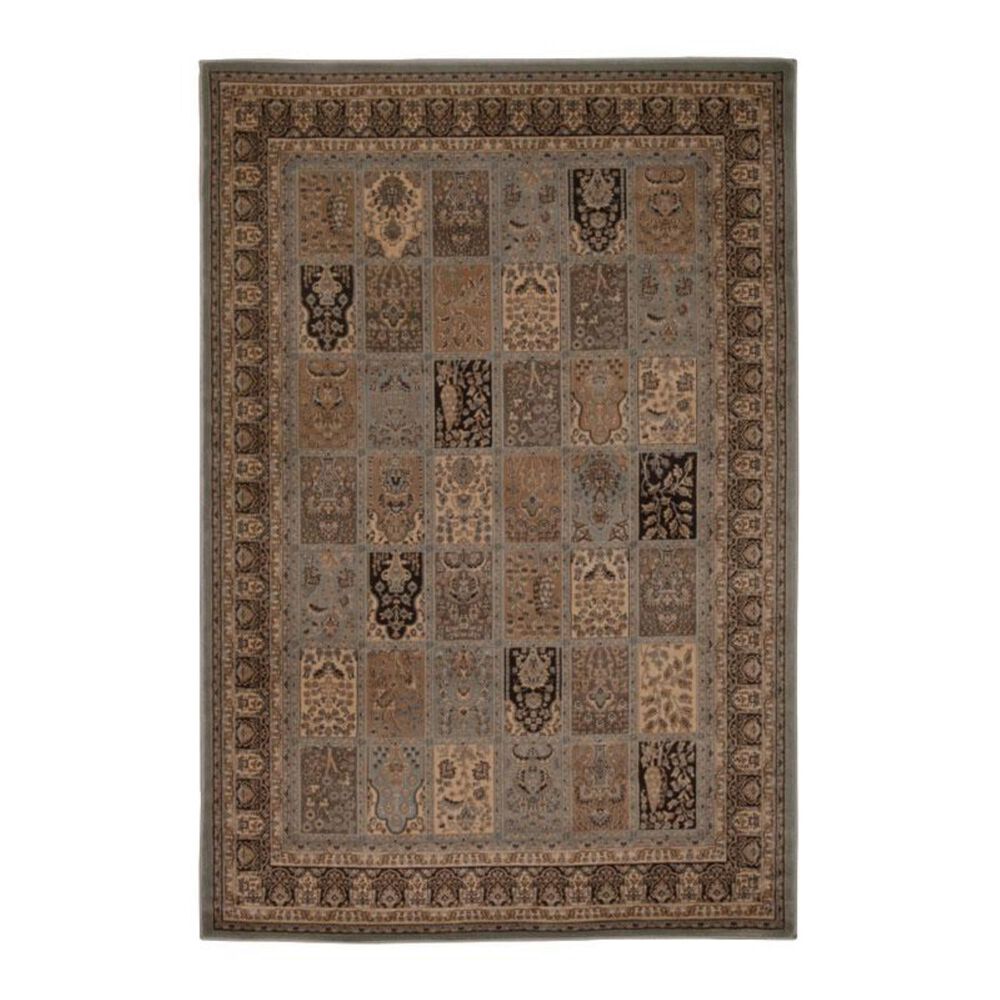 Nourison Ararat ARA01 2'2" x 7'6" Light Blue Runner, , large