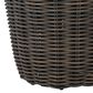 Ashley Kimora Patio Square End Table in Beige and Dark Brown - Table Only, , large