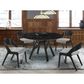 Blue River Venus and Polly 5-Piece Dining Set with Gray Cushion in Black, , large