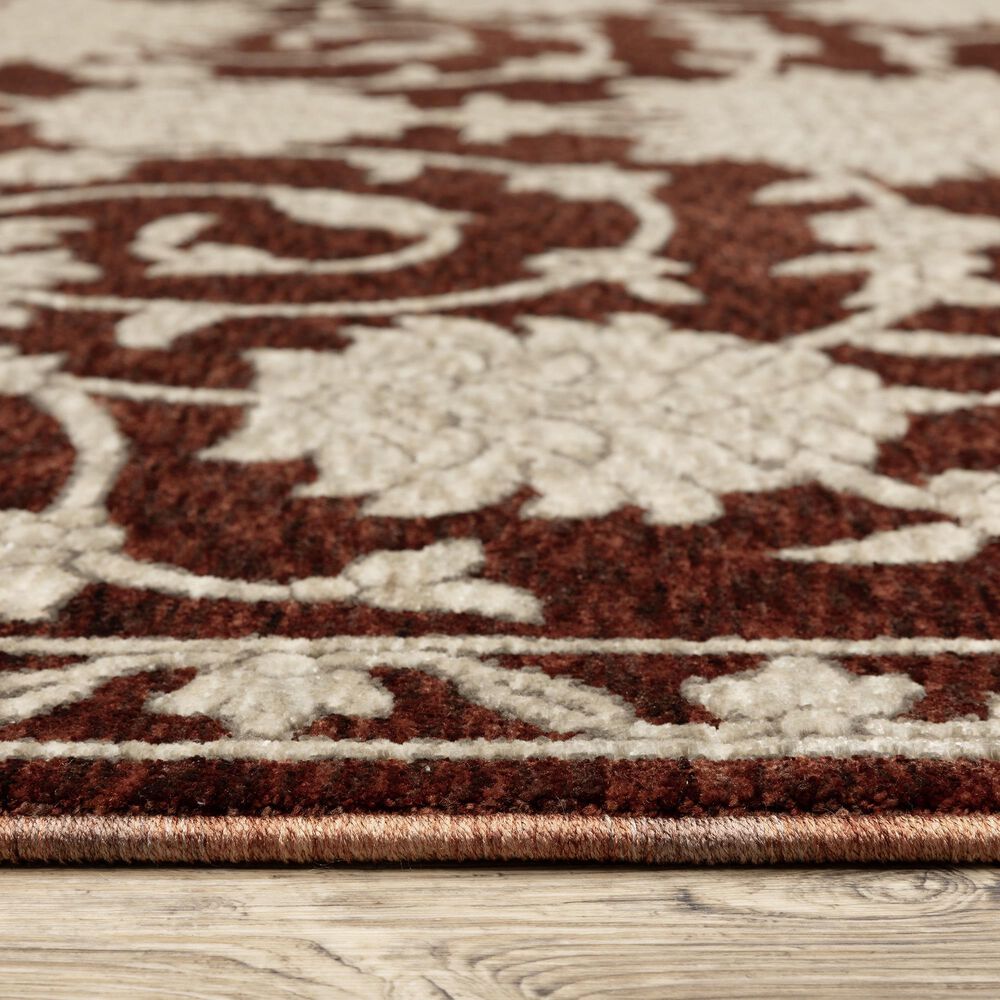 Oriental Weavers Capella Red and Beige 3&#39;3&quot; x 5&#39; Area Rug, , large