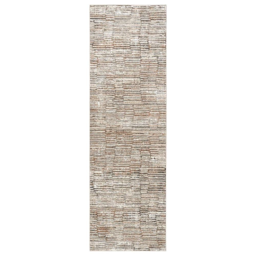Nourison Sustainable Trends 2"2" x 7"6" Ivory and Mocha Runner, , large