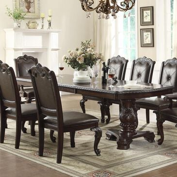 Nineteen37 Kiera Dining Table in Rich Brown - Table Only, , large