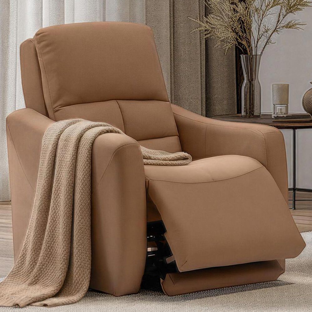 Elran Furniture Asher Power Recliner in Butternut, , large