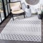 Safavieh Cabana CBN652A 5"5" x 7"7" Ivory and Grey Area Performance Rug, , large