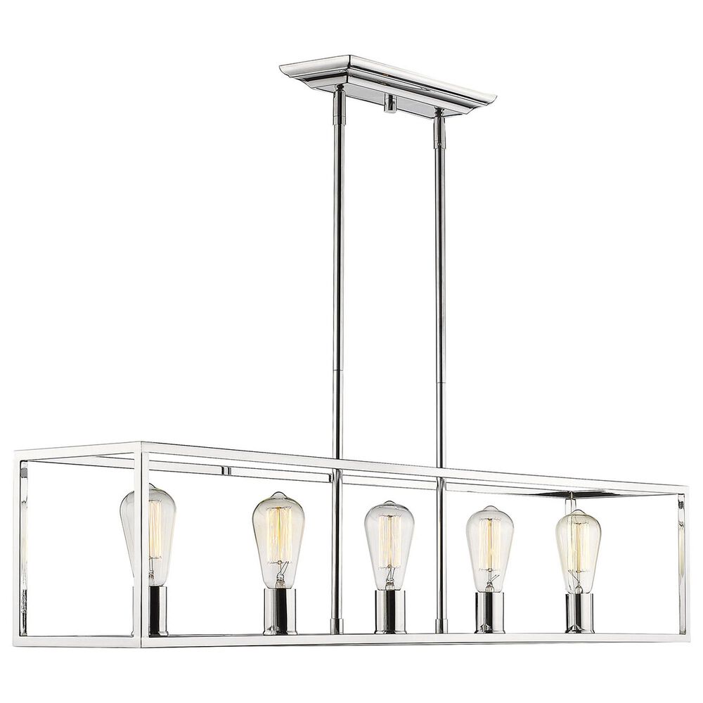 Golden Lighting Wesson 5-Light Linear Pendant in Chrome, , large