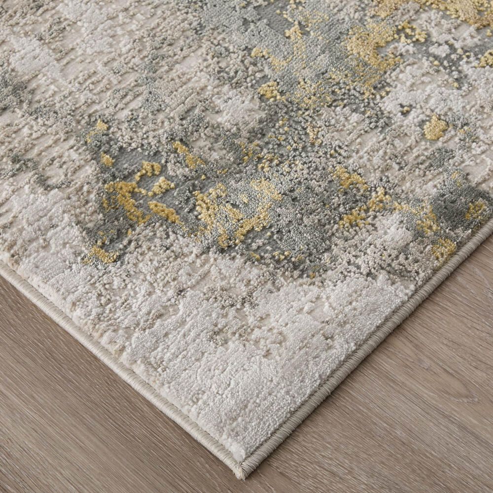 Feizy Waldor Gold and Birch 2&#39;10&quot; x 7&#39;10&quot; Runner, , large