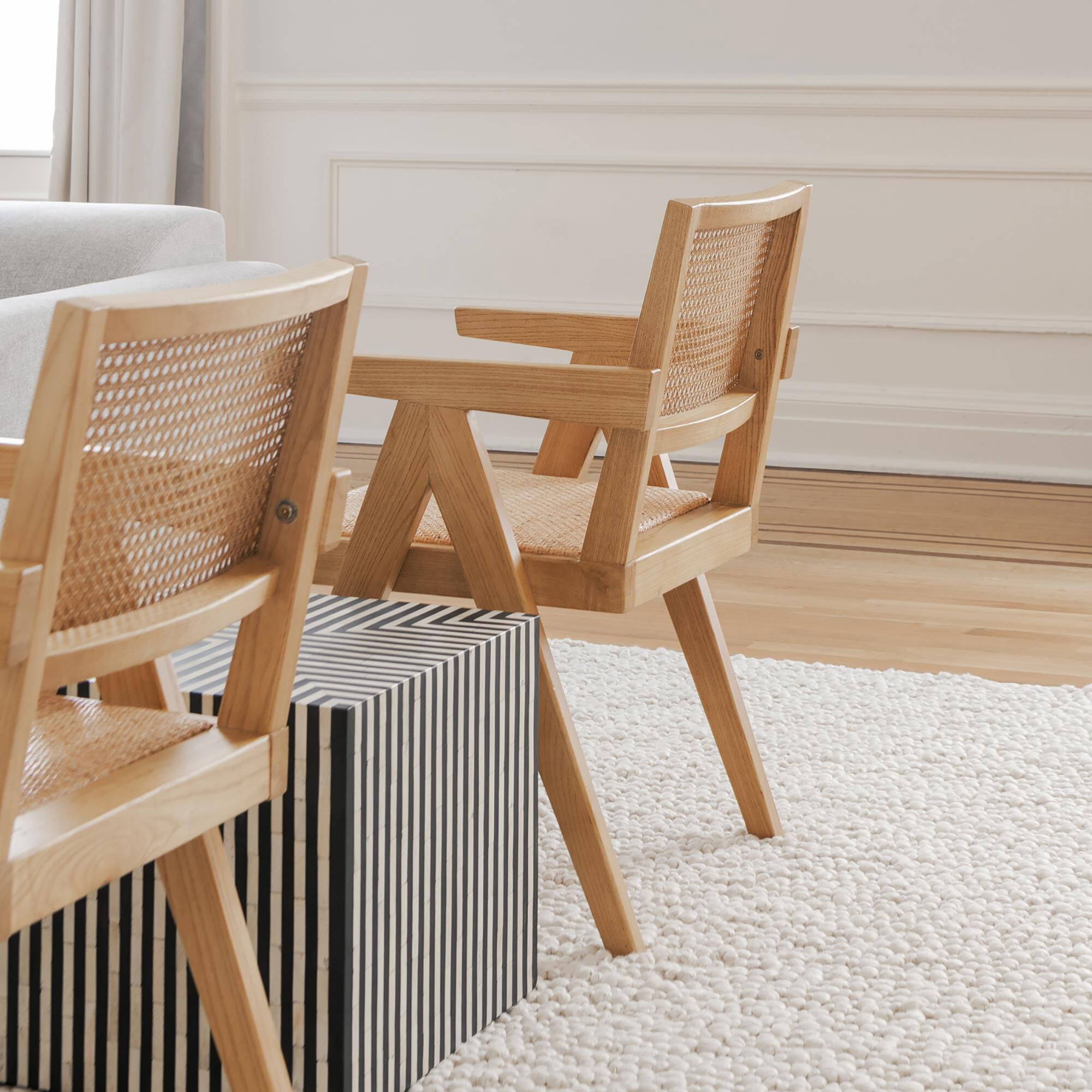 Large rattan chairs deals