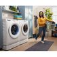 GE 7.8 Cu. Ft. Smart Front Load Gas Dryer in White, , large