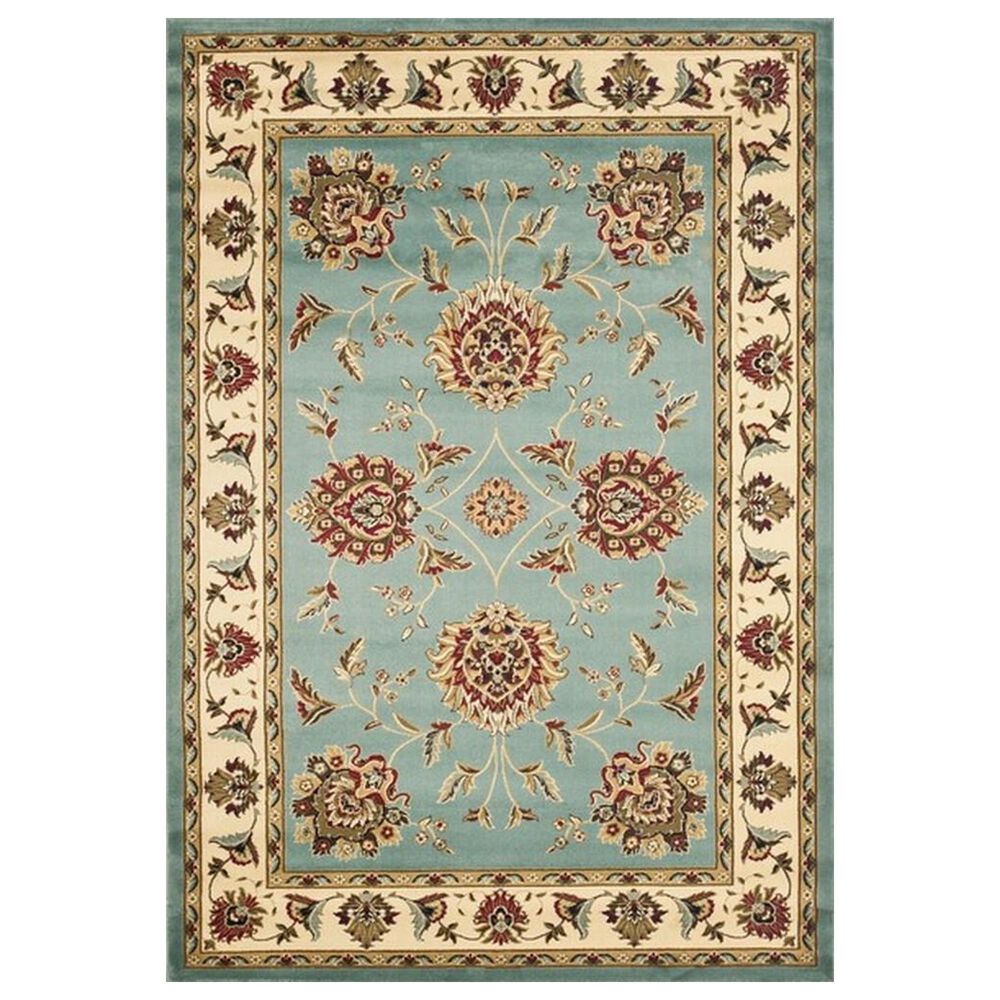 Safavieh Lyndhurst LNH555 5"3" x 7"6" Blue and Ivory Area Rug, , large