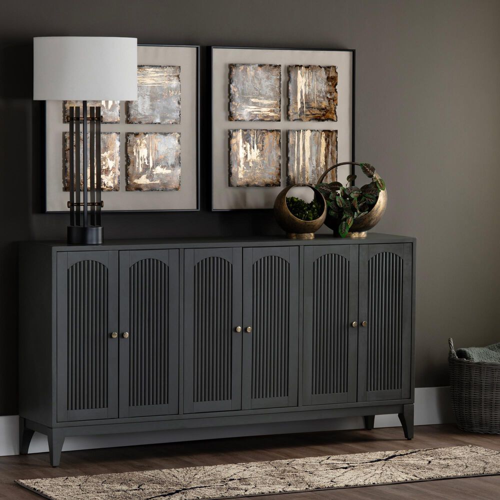 Slatehouse Palisade 6-Door Sideboard in Green, , large
