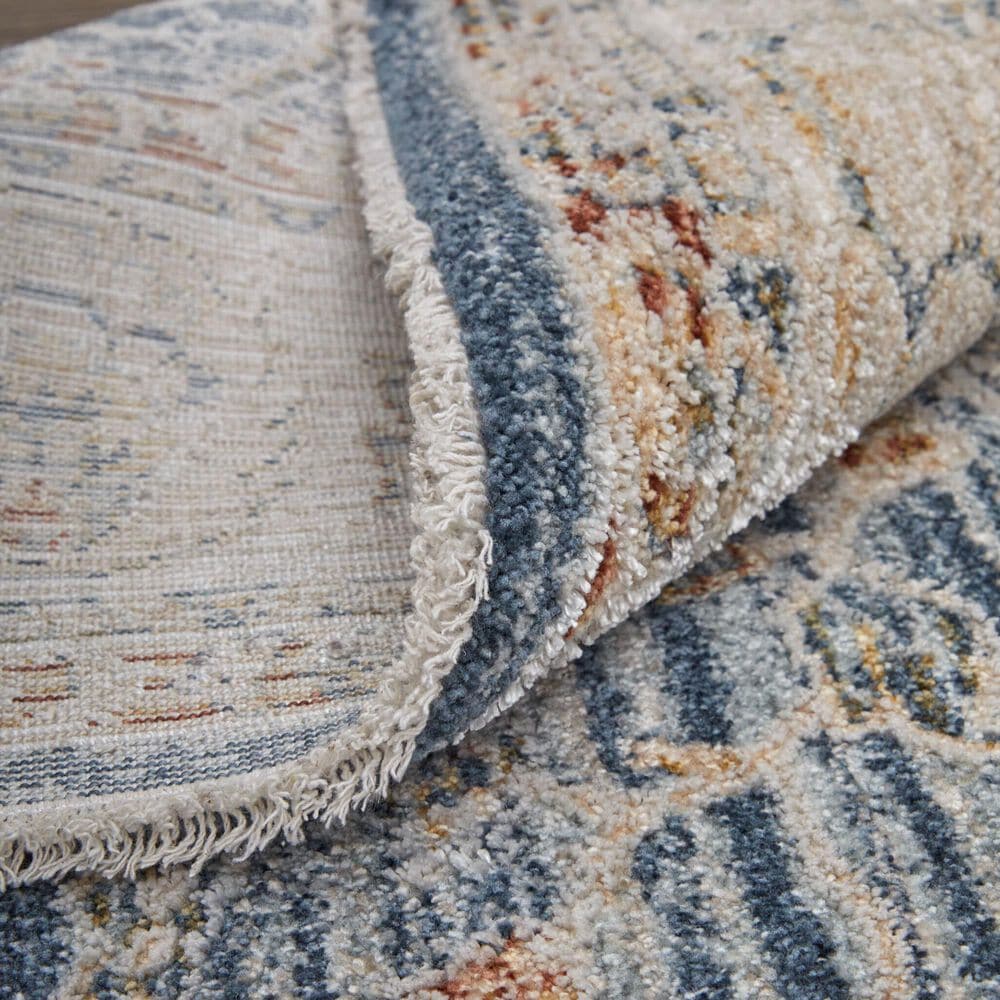 Feizy Pasha 2&#39; x 3&#39; Blue and Ivory Area Rug, , large