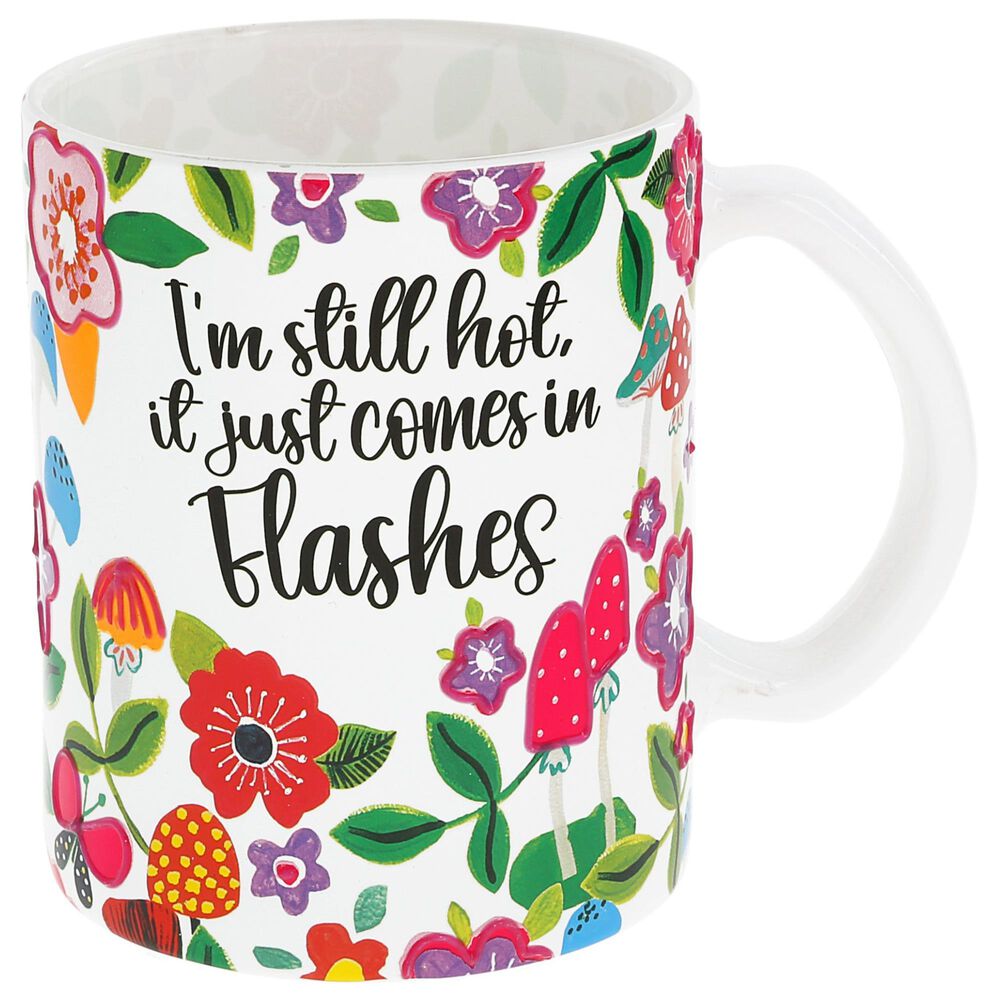 Pavilion Flashes 18 Oz Glass Mug in White, , large