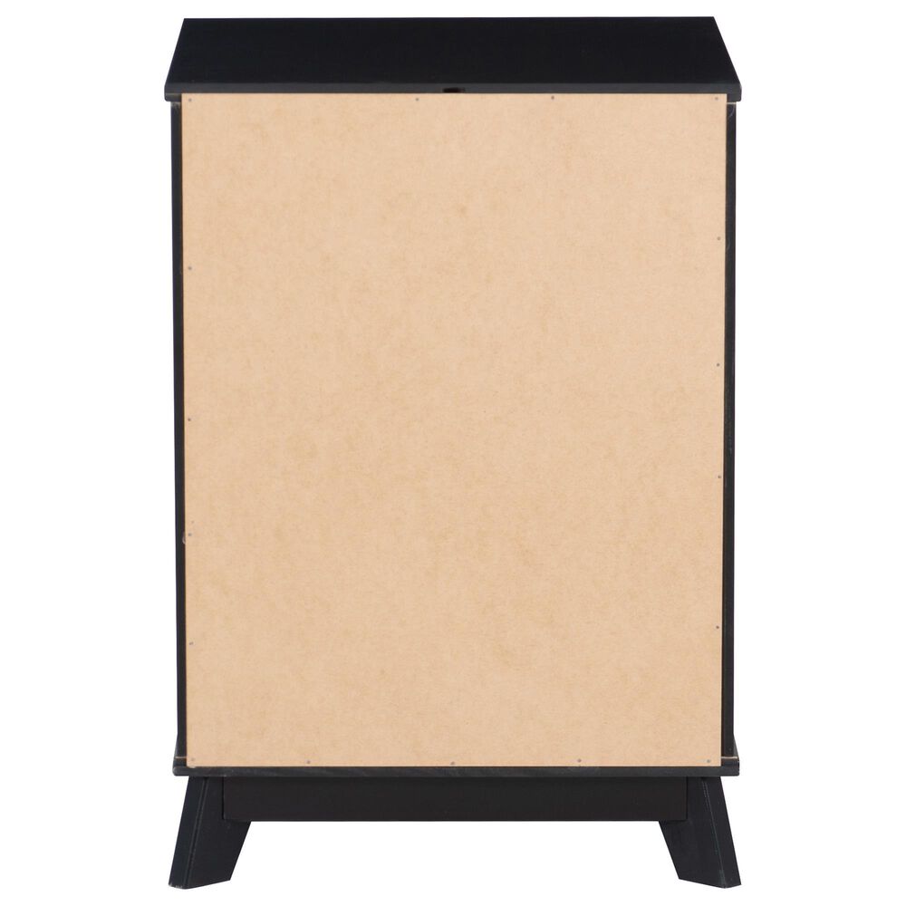 Linon Home Decor Polly 3-Drawer Nightstand in Black, , large