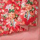 Peking Handicraft Garden Society 3-Piece Full/Queen Comforter Set in Red, , large