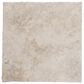 Bernhardt Riverton Side Table in Honed Bianco Travertine and Silver, , large