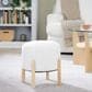 Lumisource Michelle Terry Ottoman in Cream, , large
