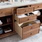 James Martin Vanities Savannah 72" Double Bathroom Vanity in Driftwood with 3 cm Eternal Jasmine Pearl Quartz Top and Rectangular Sinks, , large