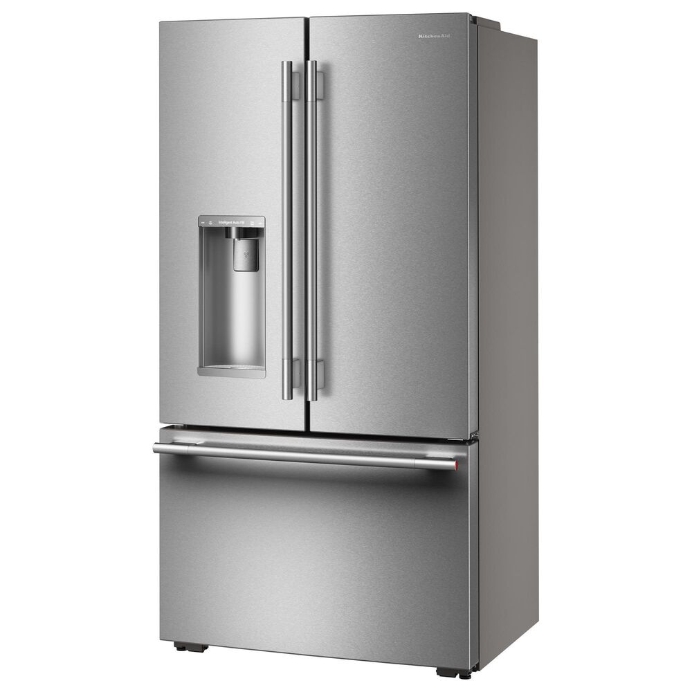 KitchenAid 23.1 Cu. Ft. Freestanding French Door Refrigerator with Intelligent Auto Fill in PrintShield Stainless Steel, , large