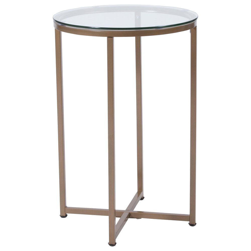 Flash Furniture Greenwich End Table in Gold, , large