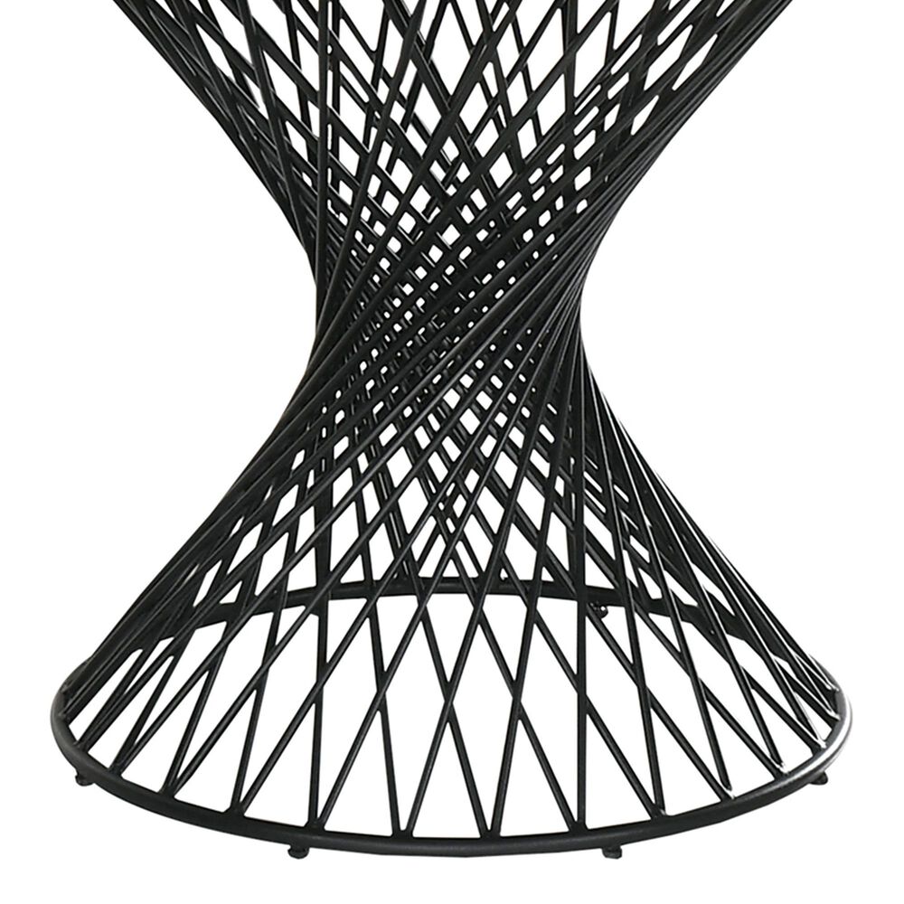 Blue River Cirque and Varde 5-Piece Round Dining Set in Black, , large