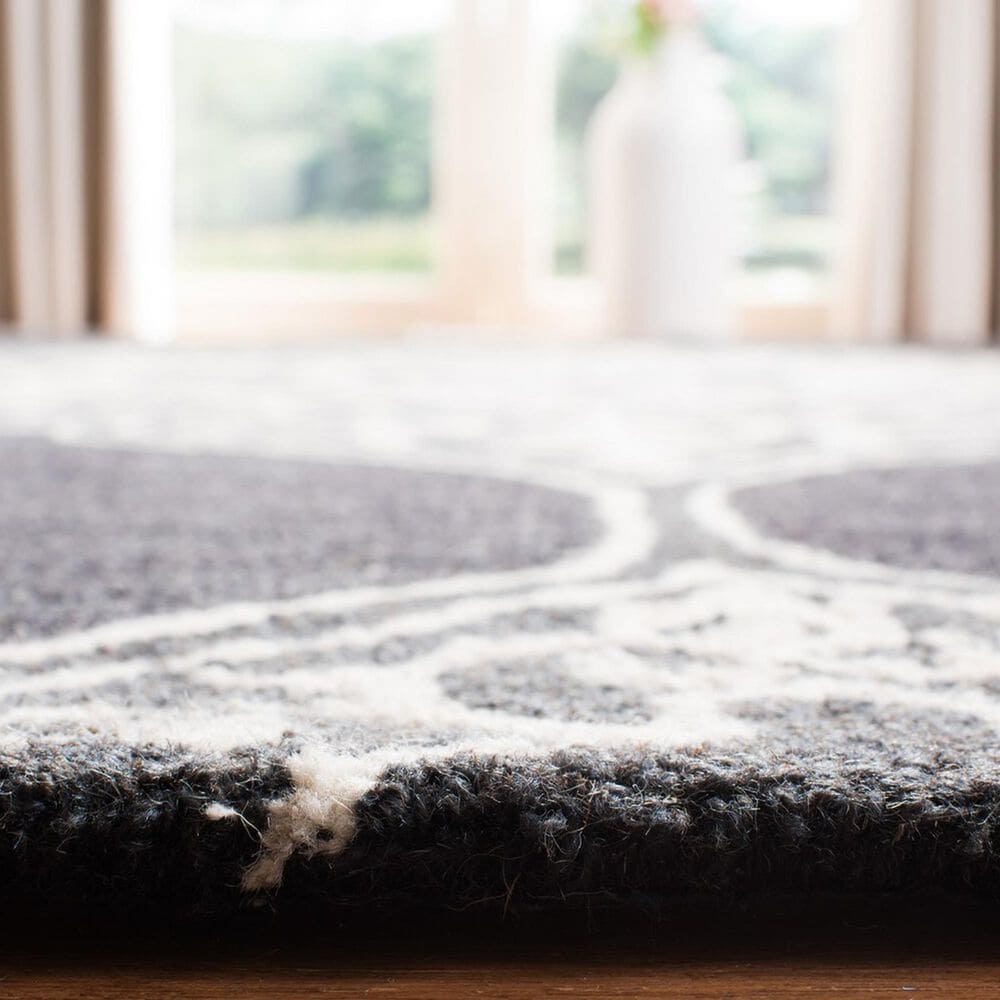 Safavieh Micro-Loop 4&#39; x 6&#39; Charcoal Area Rug, , large
