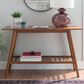 Linon Home Decor Charlotte Console Table in Warm Walnut, , large