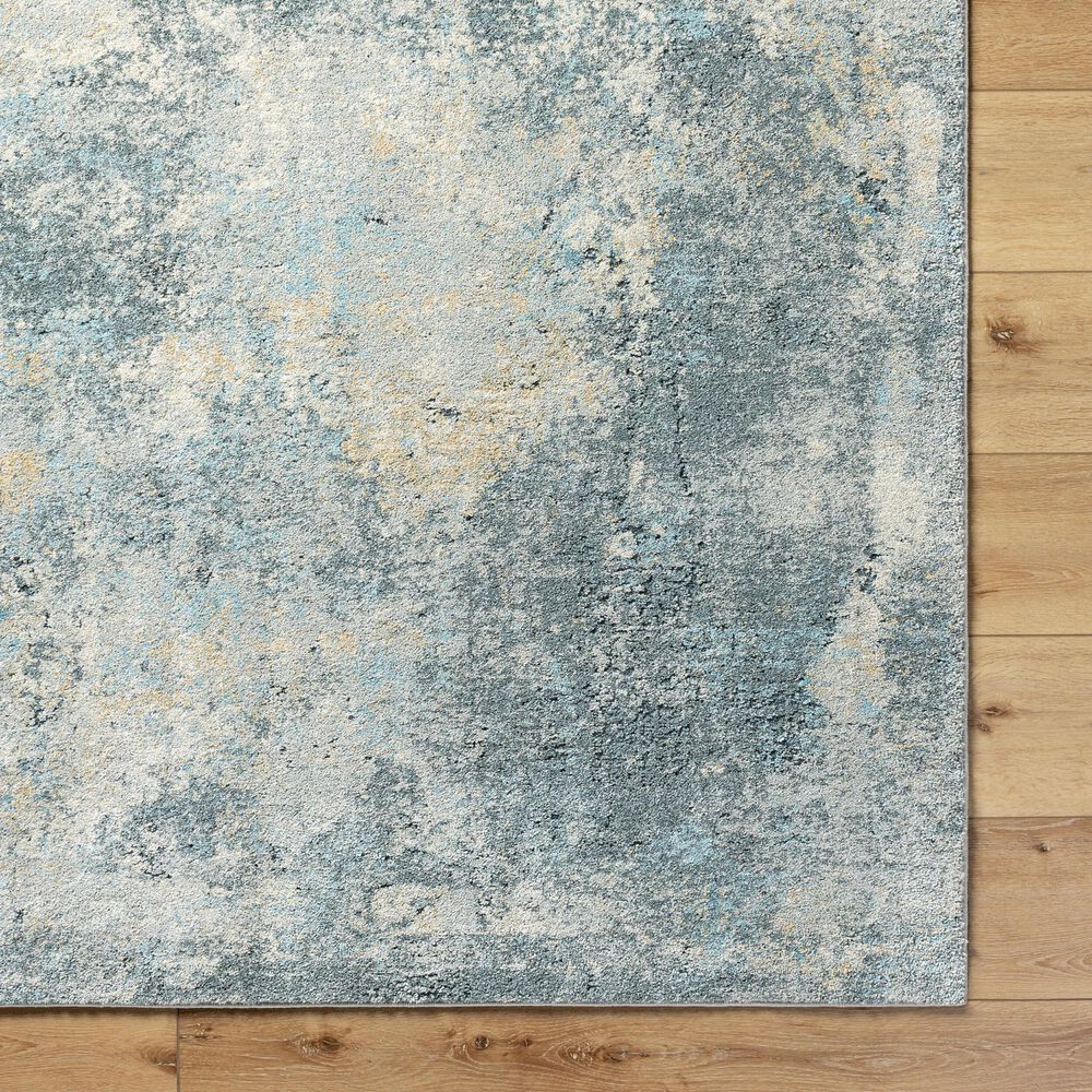 Surya Avellino 5&#39;3&quot; x 7&#39; Gray, Light Beige, Deep Teal, Pale Blue, Tan, Denim and Light Olive Area Rug, , large
