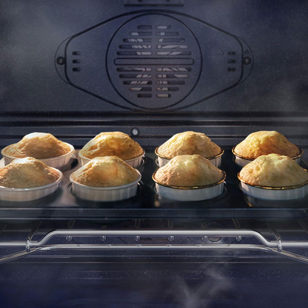 Samsung 2-Piece Kitchen Package with Bespoke 30" Single Wall Oven and 30" Electric Cooktop in Stainless Steel, , large