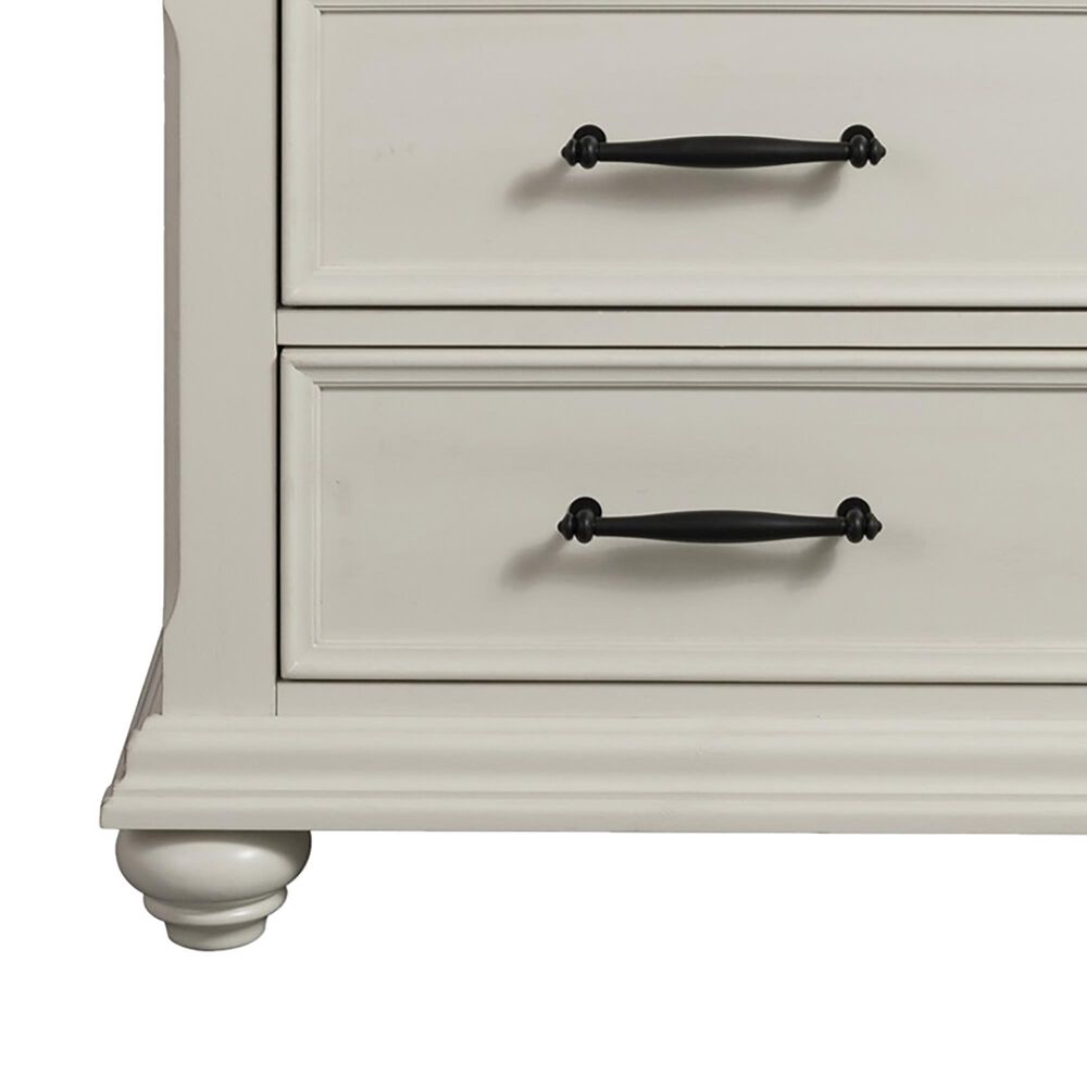 Mayberry Hill Slater 3-Drawer Nightstand with USB in Antique White, , large