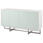 Urban Home Eliza Sideboard in Ultra White and Brushed Stainless, , large
