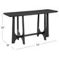 Bassett Mirror Company Dunnigan Console Table in Matte Black, , large