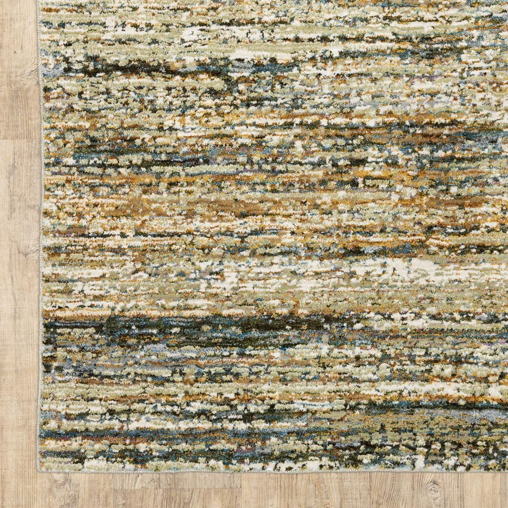 Oriental Weavers Atlas 8037J Gold 2'3" x 8' Runner, , large