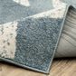 ROW by Oriental Weavers Quinn Starfish Blue and Ivory 5"3" x 7" Area Rug, , large